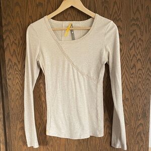 Lole Black Blouse with Zipper Detail